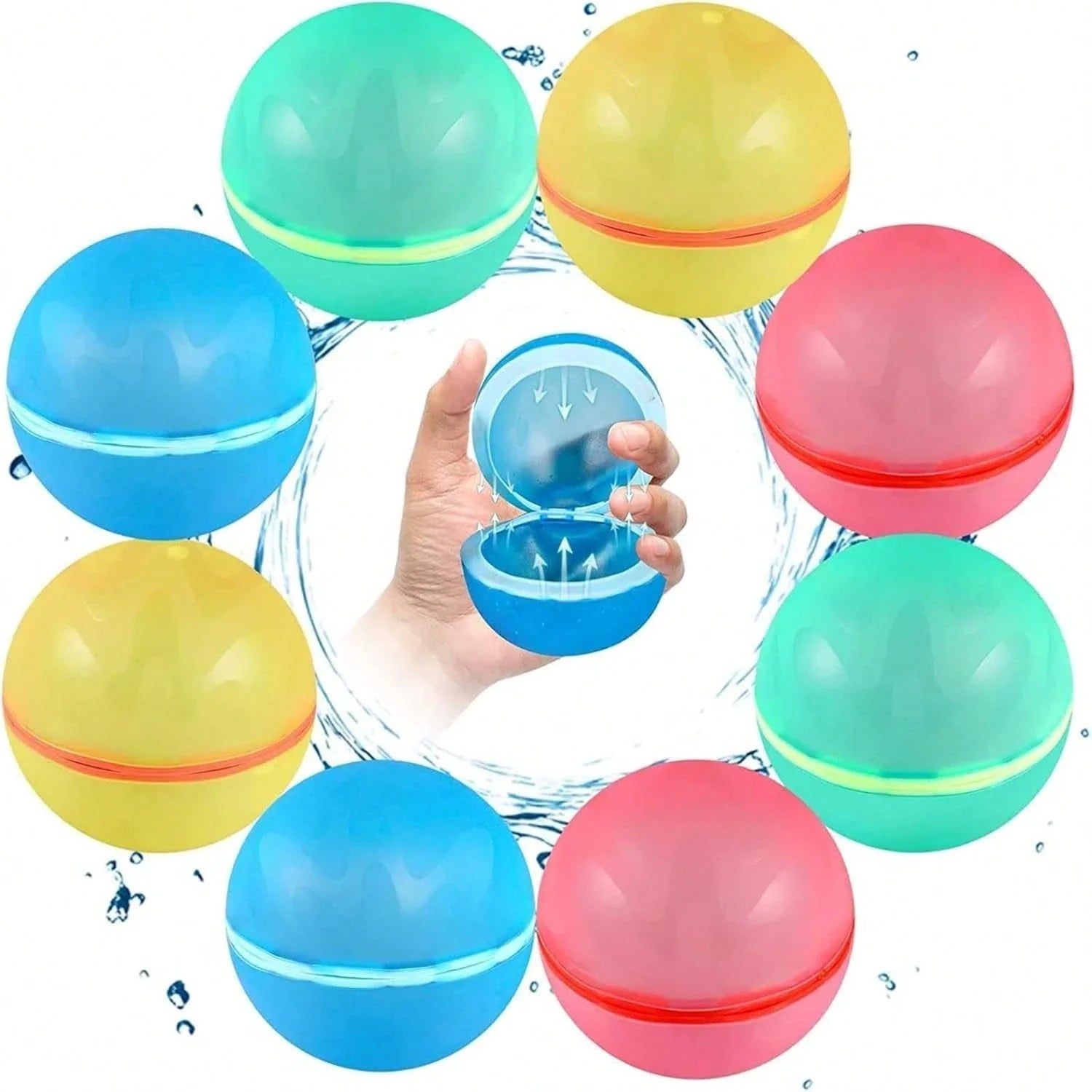 Pack de 6 Globos de Agua Reutilizables