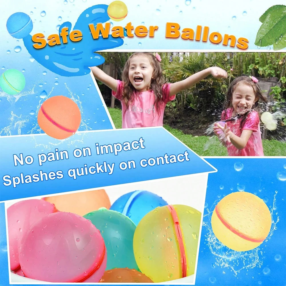 Pack de 6 Globos de Agua Reutilizables